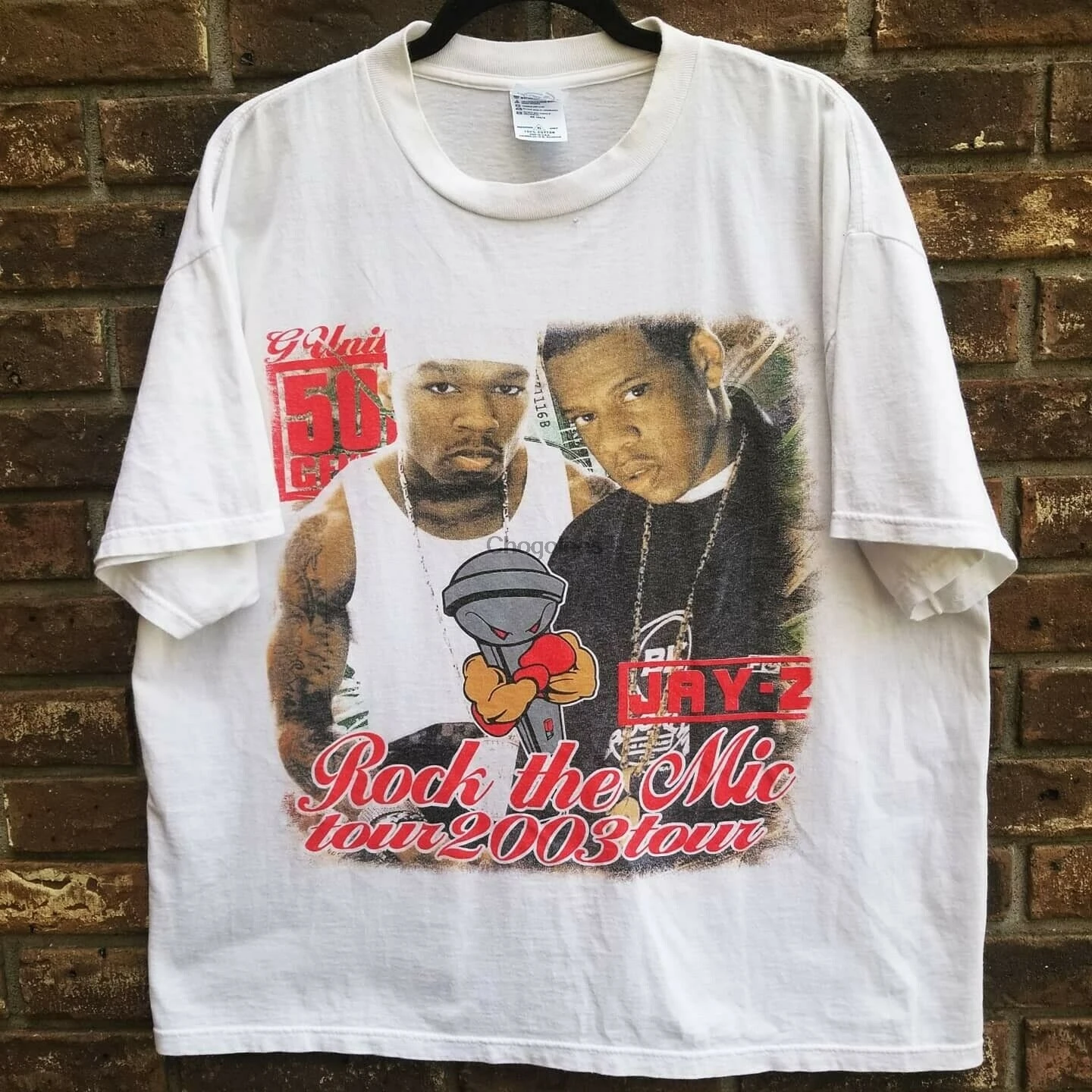 ROCK THE MIC 2003 Tシャツ JAY-Z 50cent | unimac.az
