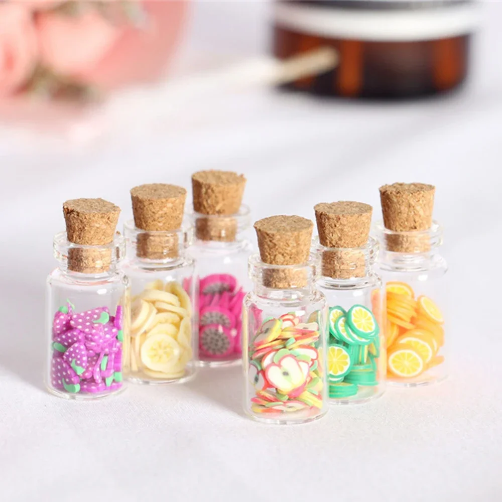 Mini glass bottles Transparent Wishing Bottles Cork Stopper Storage Bottle Creative Candy Jars DIY Container Wedding Decor 10PCS