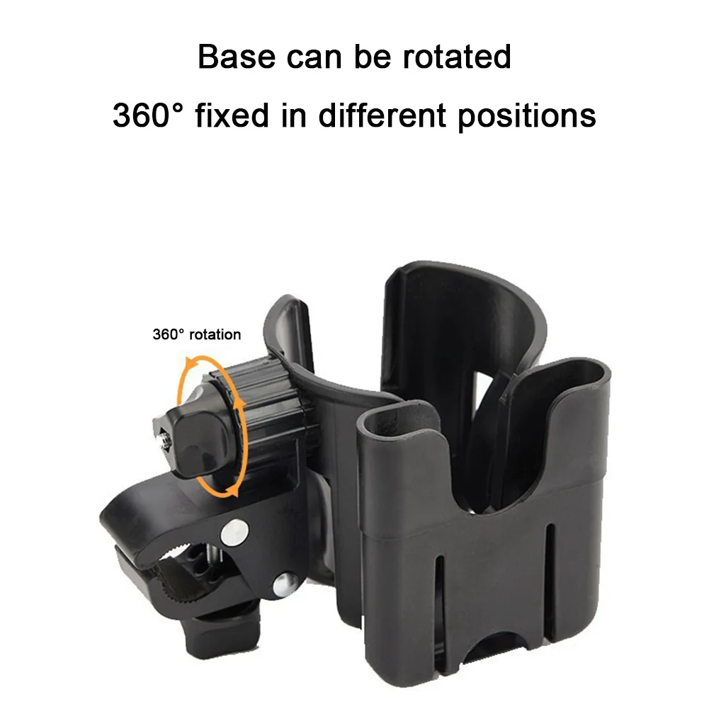 2-in-1 Cup Phone Holder Stroller Cup Holder with Phone Holder Bike Cup Holder Universal Cup Holder for Stroller Bike Golf Cart