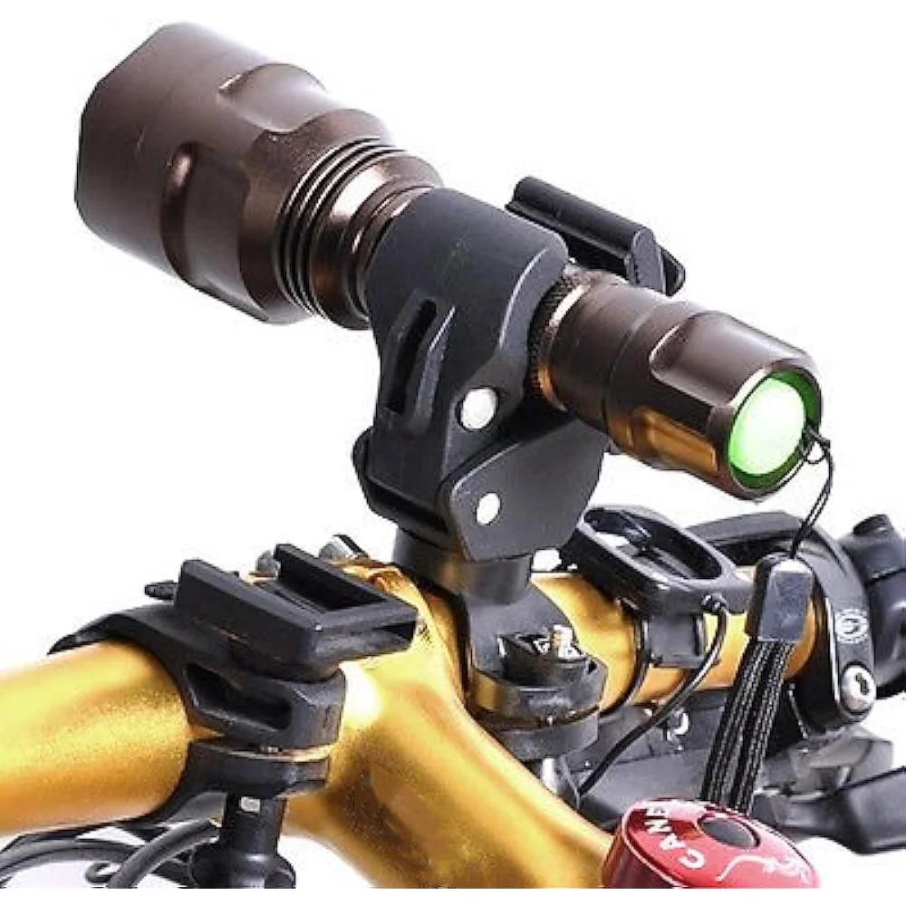 Bike Light Mount Handlebar Bicycle Flashlight Holder Mounting Bracket Torch Clip