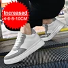 Men Leather Heightening Elevator Shoes Breathable Mesh Height Increase  Thick Sole Shoes Man Height Insole 6/8/10CM Men Sneakers 3