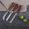Folding Grafting Knife Grafting Tools Bonsai Pruning Knife Professional Garden Seedling Fruit Tree Cutter with Wooden Handle 3