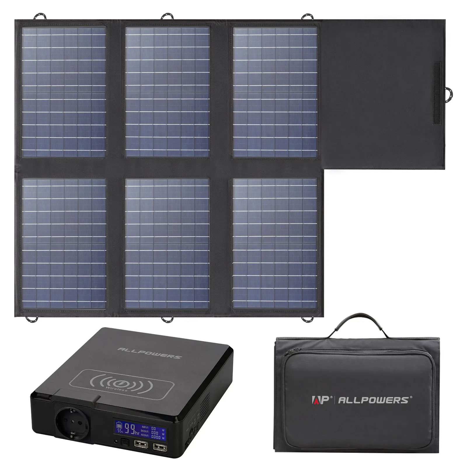 ALLPOWERS – batterie solaire Portable 41600mAh 200W, avec panneau solaire  60W, cc, USB, sortie USB-C, pour Camping, ordinateur Portable, Iphone -  AliExpress