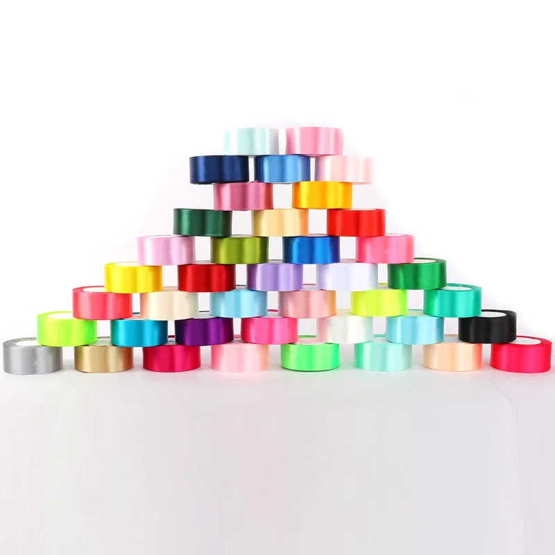 Vibrant Satin Ribbon Collection for DIY Crafts - Assorted Colors