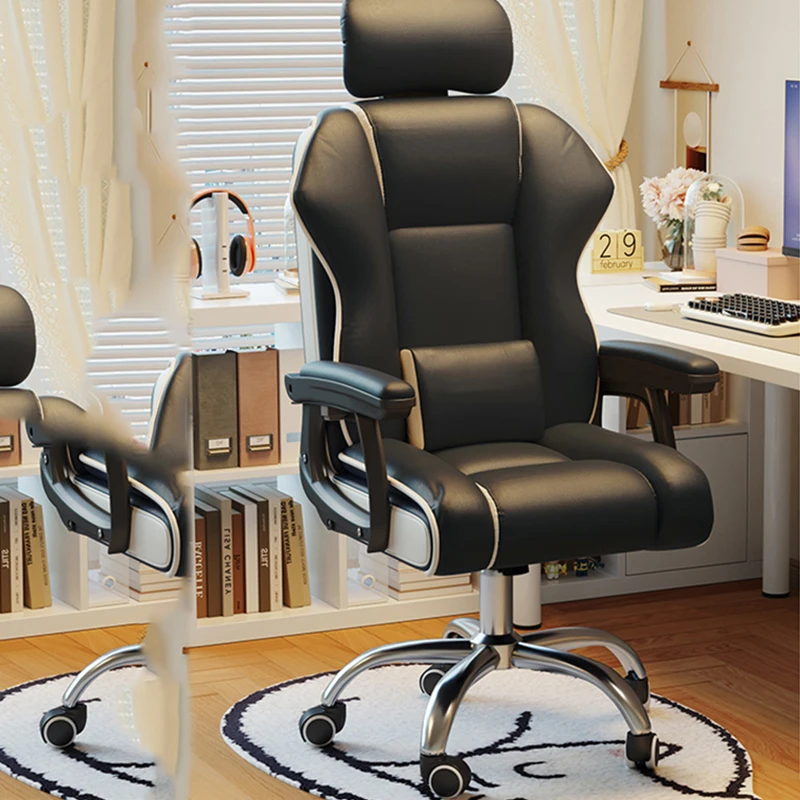 

Ergonomic Chair Recliner Study Designer High Back Office Leather Comfortable Living Room Chairs Kneeling Silla Gamer Furniture