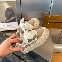 2024 New Boys Girls Canvas Shoes Autumn Children's School Performance Shoes Babys Children Biscuit Bottom Breathable Kids Shoes 3