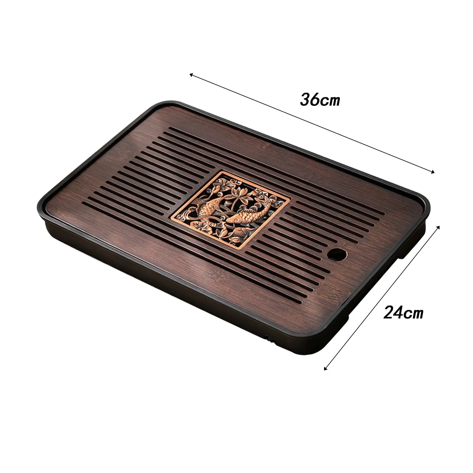 Bamboo Tea Tray Water Storage Simple Tea Set Accessory Kungfu Table Drainage for Household Office Home tea tray