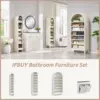 67" Tall Arched Shoe Cabinet, 8 Tiers Shoe Storage Cabinet, Freestanding Wooden Shoe Rack with Adjustable Shelves, Shoe 5