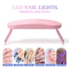 LULAA Foldable Nail Lamp Machine Mini UV LED Nail Lamp For Home Salon Tools Professional Nail Phototherapy Mouse Nail Lamp 5