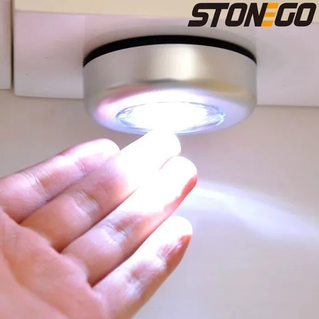 Wardrobe Bedroom Stairs Mini Stonego Touch Nightlight Kitchen Wireless LED Cabinet Light Battery Powered Closet Light
