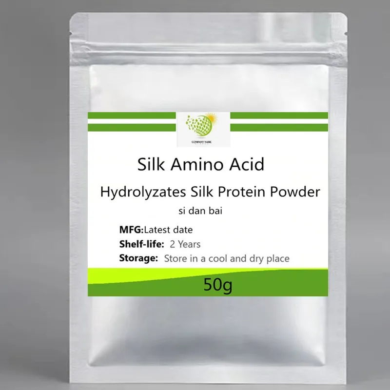 50g-1000g High Quality Silk Amino Acid Powder Fibroin,silk Peptide,hydrolyzates Silk Protein ,silk Protein