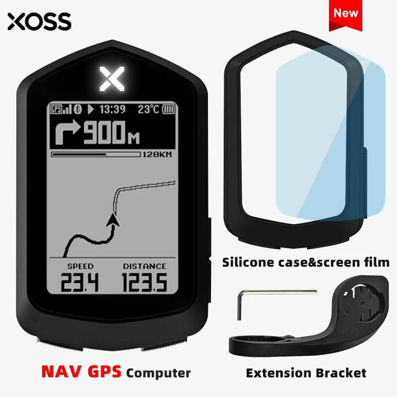 XOSS NAV GPS Bike Computer Cycling Wireless Speedometer Map Navigation