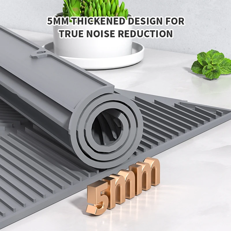 Dish Draining Mat Silicone Dish Draining Mat Kitchen Pans Washing Up Drainer Tray Drying Board Pad Sink Strainers Rack for Bottom of Mat draining