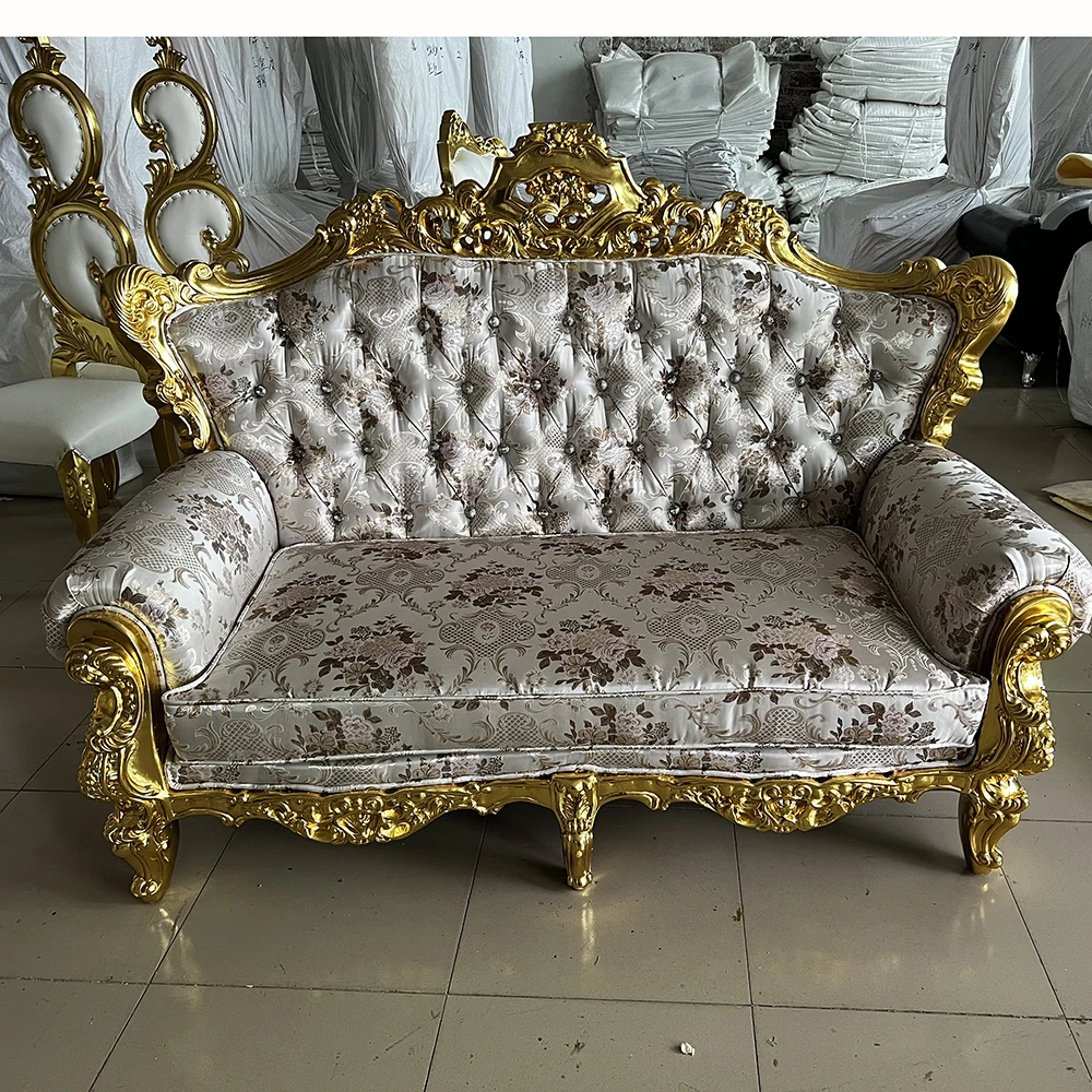 Luxury Good Quality Wooden and Velvet Throne Chair For Wedding Rental