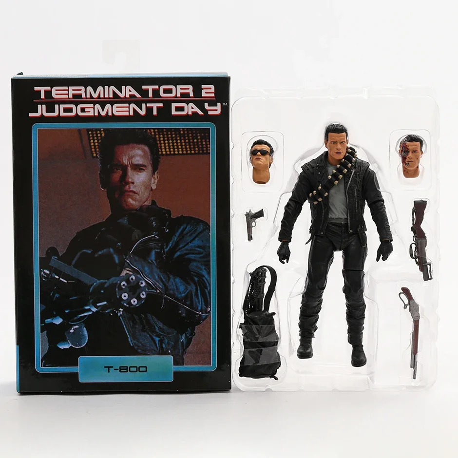 NECA Terminator 2 Judgment Day T-800 T-1000 PVC Action