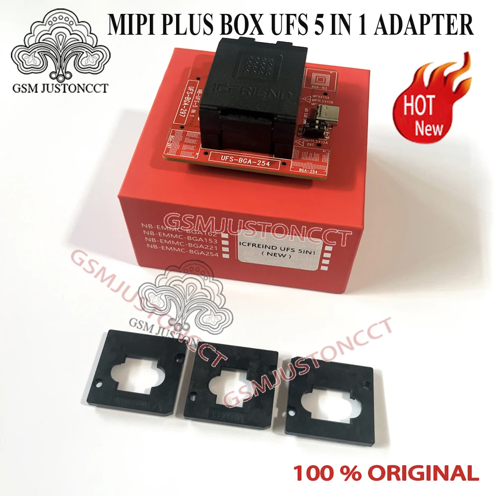 2026년 신제품 오리지널 ICFRIEND NB-UFS-5 IN1(UFS 153+254+297) 어댑터 (MIPITERST GERA2 및 미니 호스트용)