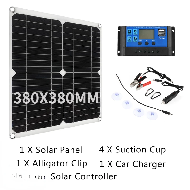 Solar Panels 500W 250W 18V Flexible Solar Cell Panel Battery Power Bank  Solar Charger System Solar Panel Kit Complete For Home - AliExpress