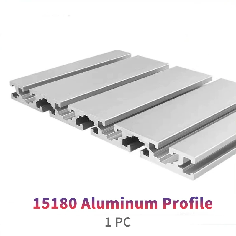 1pcs 15180 อลูมิเนียมโปรไฟล์ Extrusion CNC 3D ชิ้นส่วนเครื่องพิมพ์ Workbench DIY กรอบ Anodized Linear Rail length100/400/500/600/1200 มม. 1