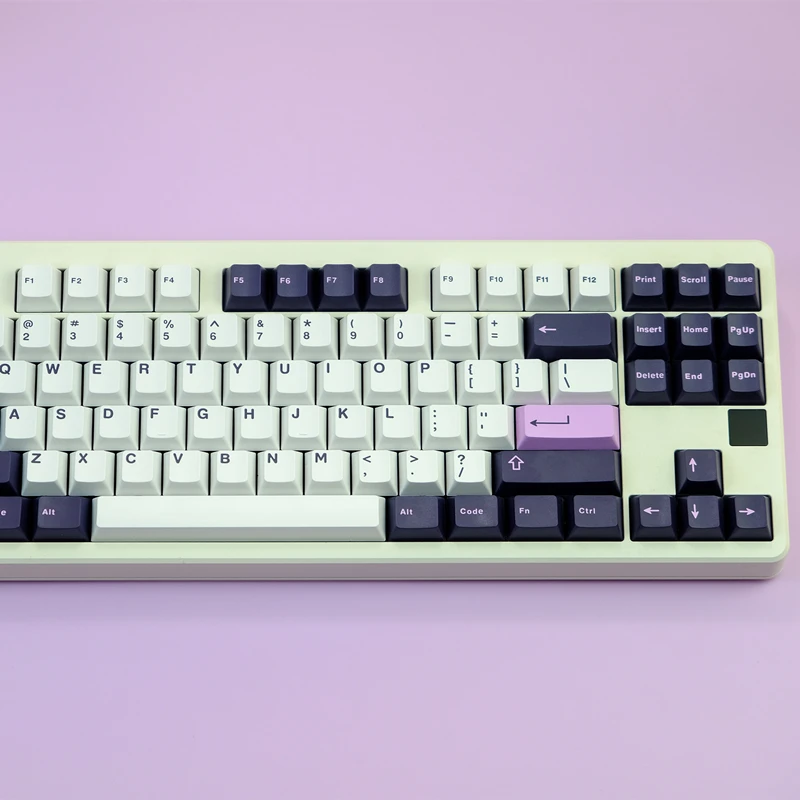 Chaves Conjunto Aifei Ícone Gmk Ametista Keycaps Abs Duplo Tiro Tampas Chave Cherry Perfil Keycap para 61 64 68 84 87 96 980 104 253 - Imagem 3