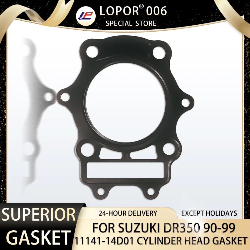 Motorcycle Engine Cylinder Head Seal Gasket For SUZUKI DR350 1990 1999