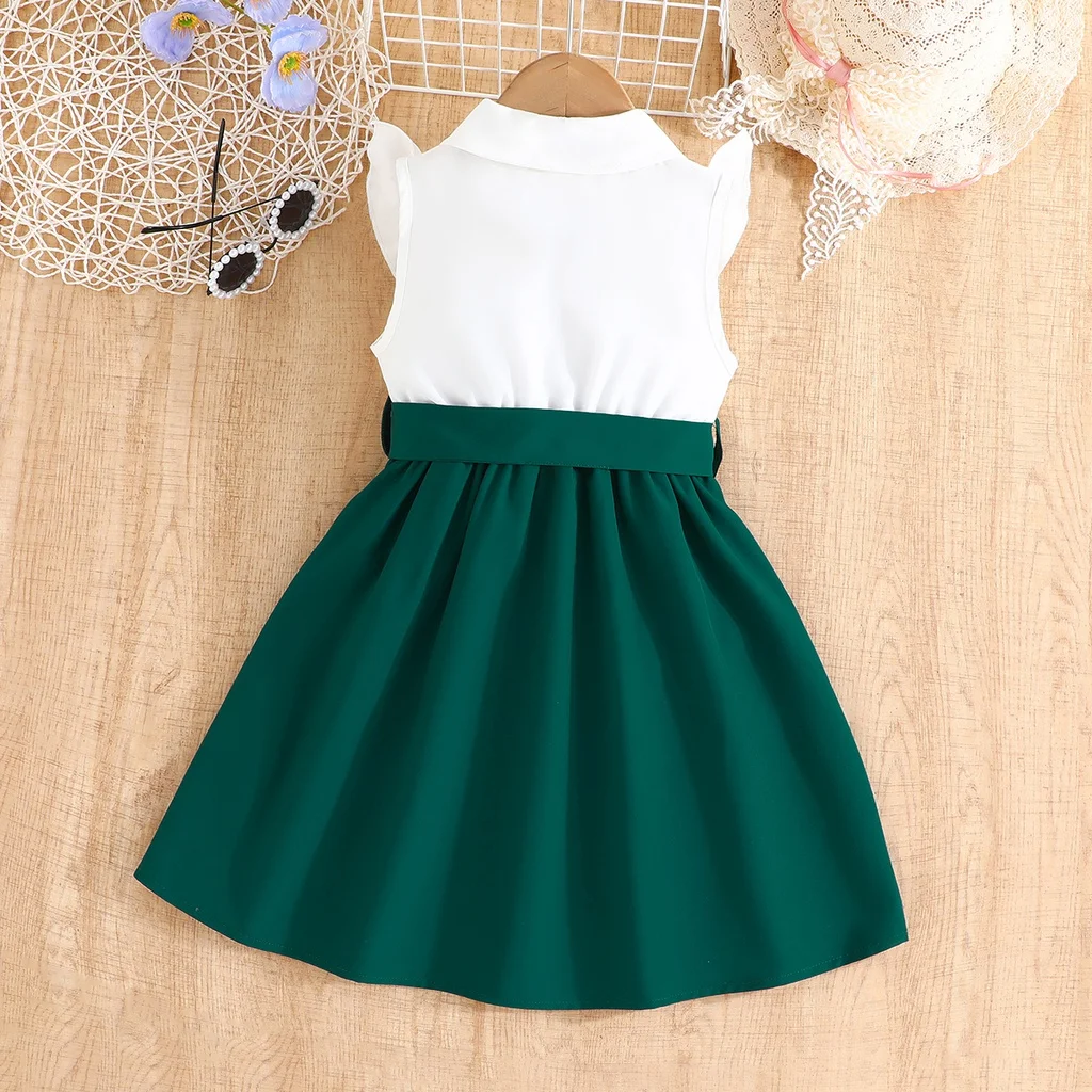Girls' Emerald Green Princess Dress 2