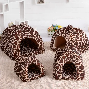 Kennel Doggy Fashion Cushion Basket Soft Strawberry Pet Dog Cat House Pet Tent Dog House Small Dogs Kitten Bed Cat House 4