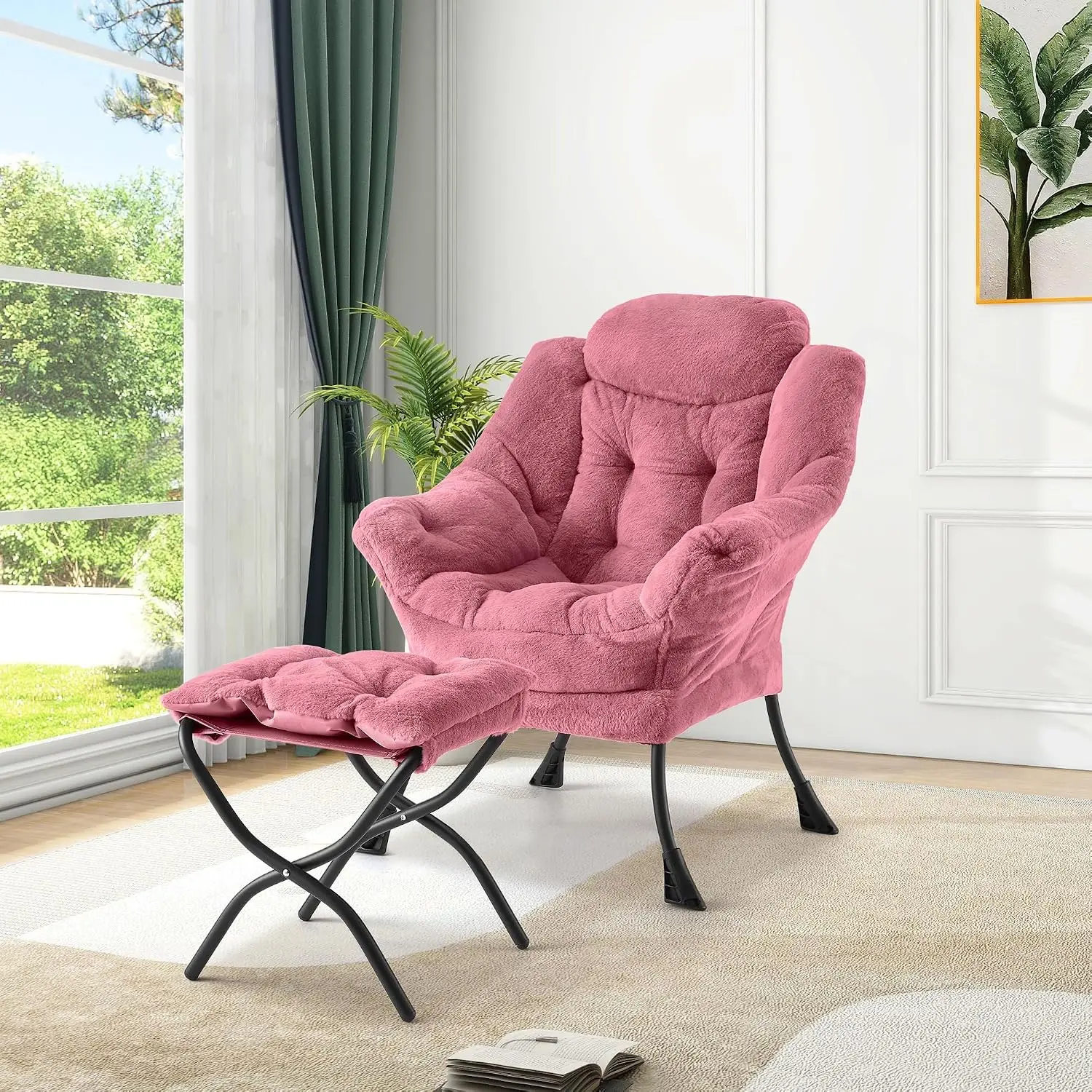 Fotel oversize z podnóżkiem z EU za $56.6 / ~219zł