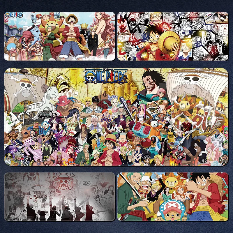 

Anime peripheral One Piece mouse pad large anime Luffy Zoro Empress Ace long thickened edge computer desktop pad