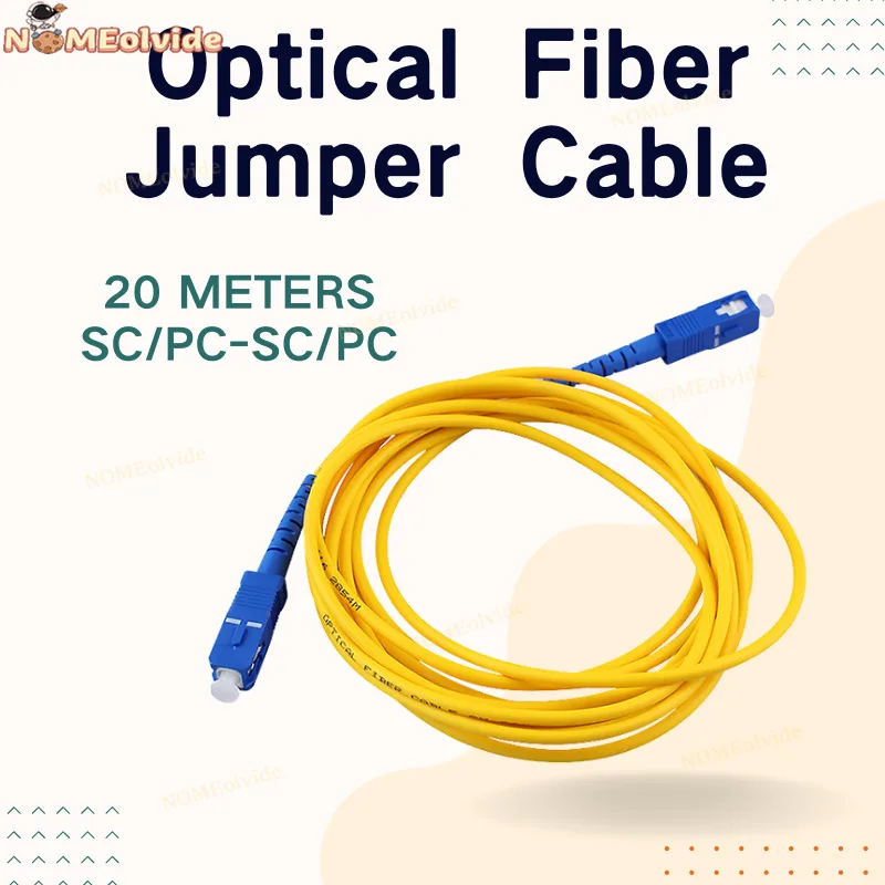 

20 Meters SC/PC-SC/PC Fiber Patch Cord SM SX 3mm 20M 9/125um Optical Fiber Jumper Cable Fiber Optic Patch Cord