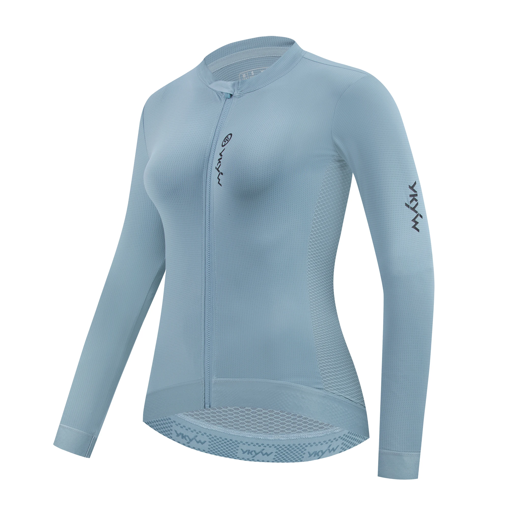 YKYWBIKE Damen Langarm-Radtrikot Pro Fahrrad-Outdoor-Bekleidung Rennrad Frühling Herbst Atmungsaktives Slim-Fit-Shirt – Detail 13