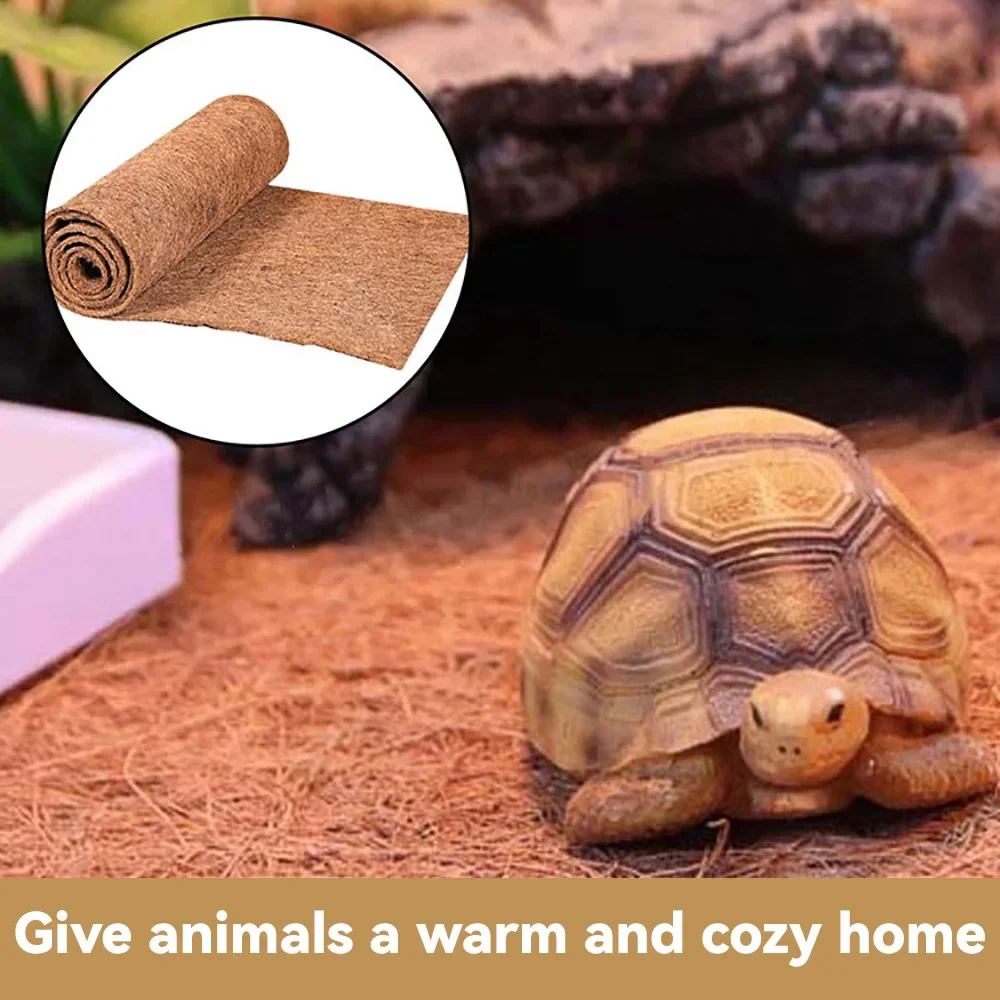 Reptile Pet Box Mat Supplies Shougong Coconut Coir Mat Material Silk Pet Live Aquascape Reptile Turtle Breeding Box Coconut