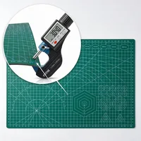 3mm Thick Three-Layer Self-Healing Cutting Mat, Available in A3/A4 Sizes, Cut-Resistant for Leather Crafts, with Angle Scale, Non-Slip Waterproof Pvc Desktop Mat, Suitable for Sewing, Quilting, Leather Crafts, Paper Mo 3