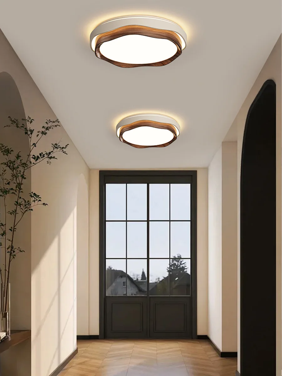Cream wind aisle light Entrance corridor Cloakroom light Full spectrum eye protection Modern simple balcony ceiling light