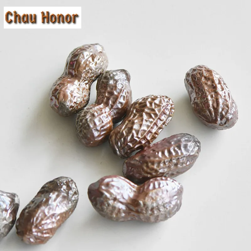 2pc/lot Firewood Burning Good Peanut Brush Holder Tea Pet Small  Exquisite Miniatures Tea Figurine Play Toys Tea Statue Ornament