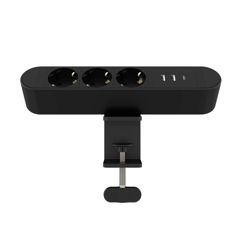 Fichas para Móveis para Local de Trabalho e Mesa Inclui Tomadas Alemãs Usb uc Clipe de Mesa