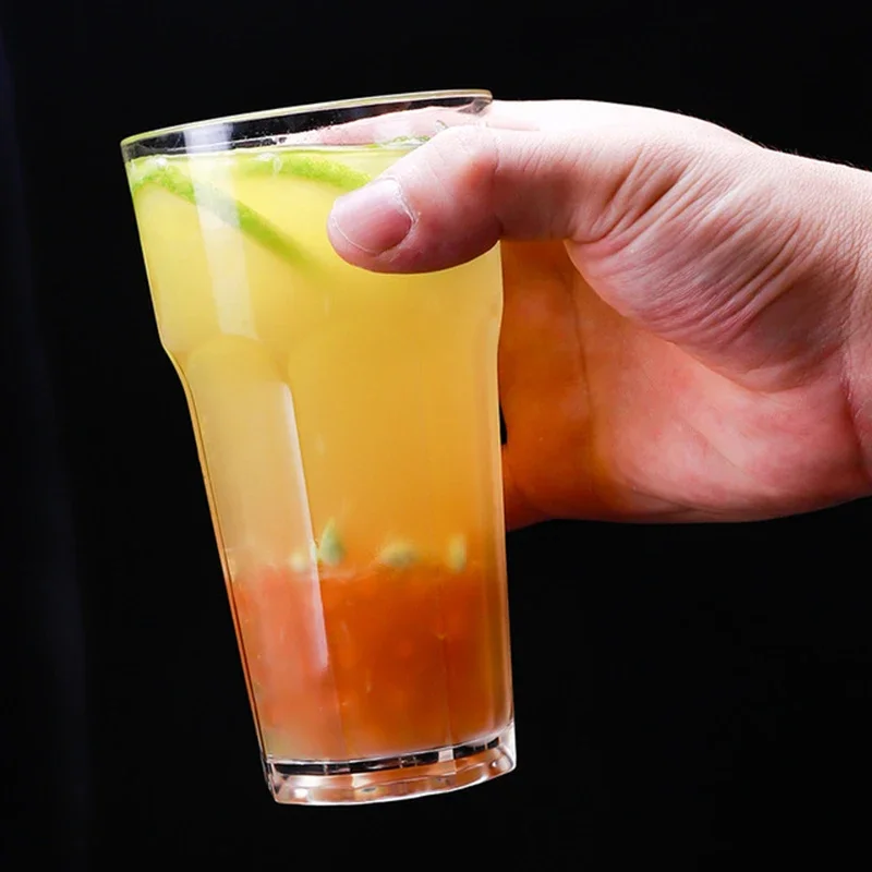 2pcs Plastic Beer Juice Water Cups Transparent Drinking Bar Glasses Party Restaurant Tumbler Tea Cup Coffee Mug Coffee Cup Coffee Mug Plastic Wine Cups
