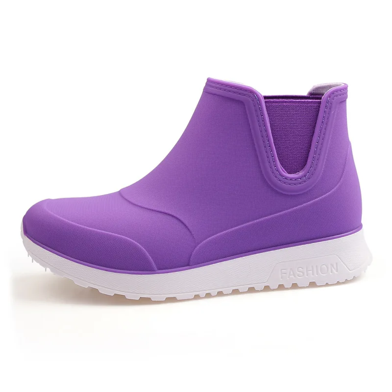 Bottes pluie imperméables unisexe hautes mode anti-dérapantes cuisine lavage auto pour hommes et femmes couple assorti