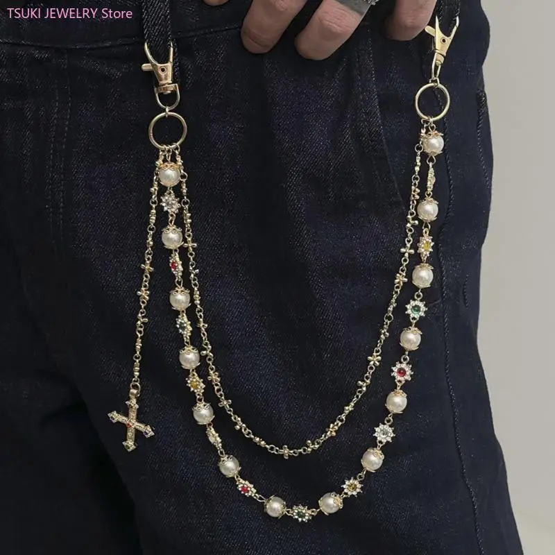 62KE Hosenkette, geeignet für junge Frauen, die Mode und einzigartige Accessoires suchen – Detail 10