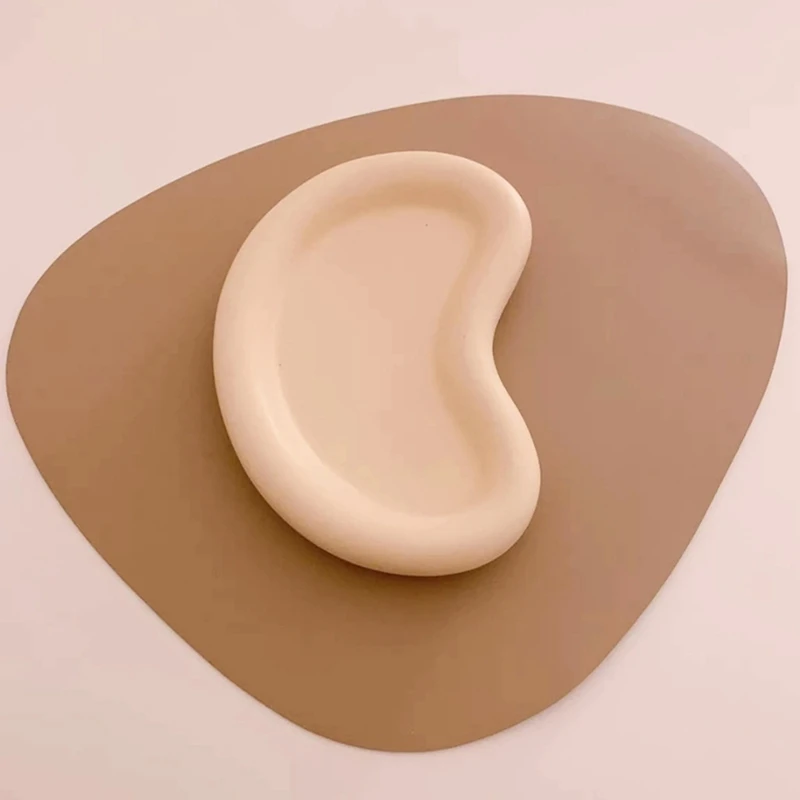 Tea Table Molds Silicone Pea Tray Molds Epoxy Resin Casting Molds Jewelry Storage Decoration Mould for DIY Craft