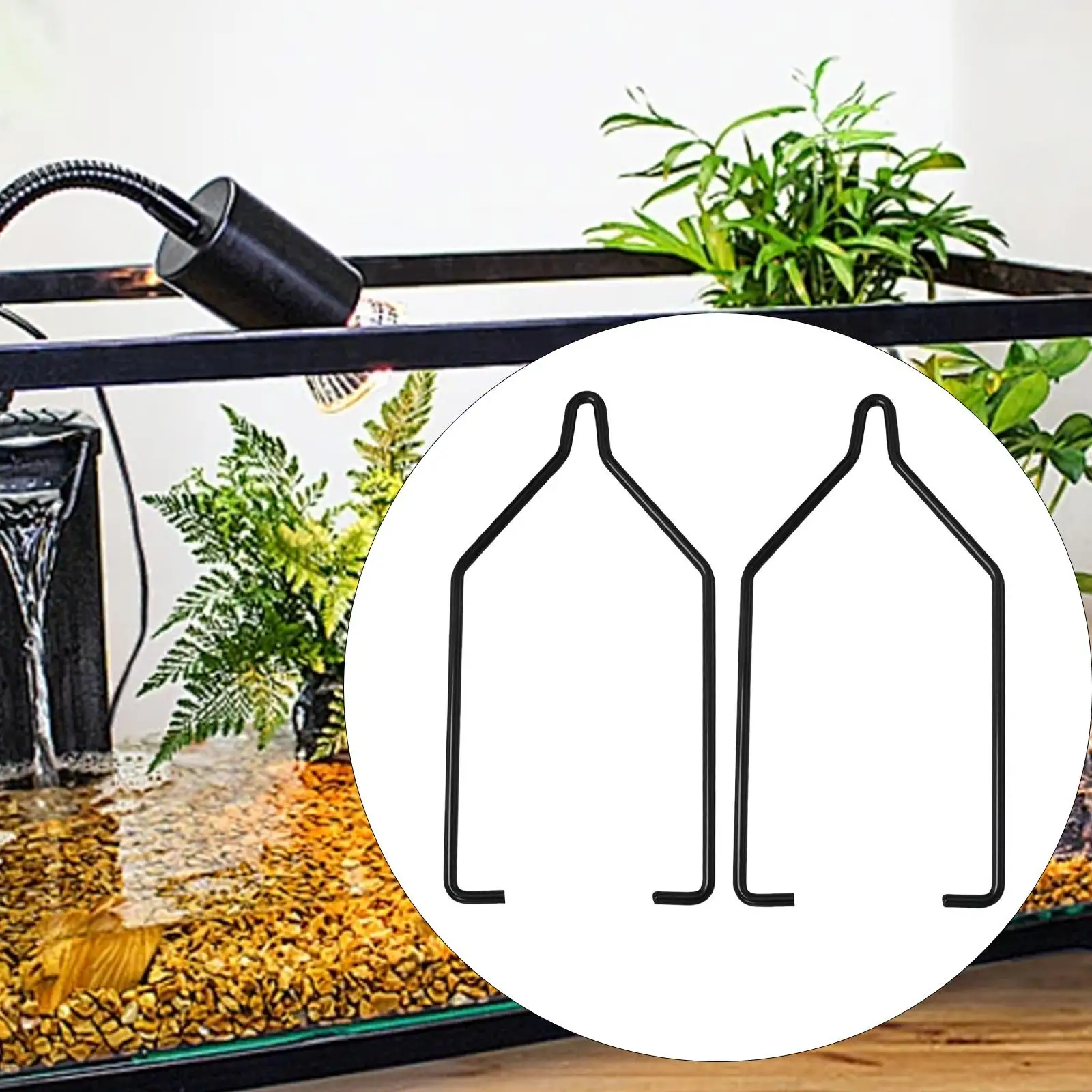 Reptile Lampshade Fixing Clip Fixture Dome Bracket Hanging Metal Reptile Dual Lamp Stand Lamp Hanger Holder Lamp Clip Hook