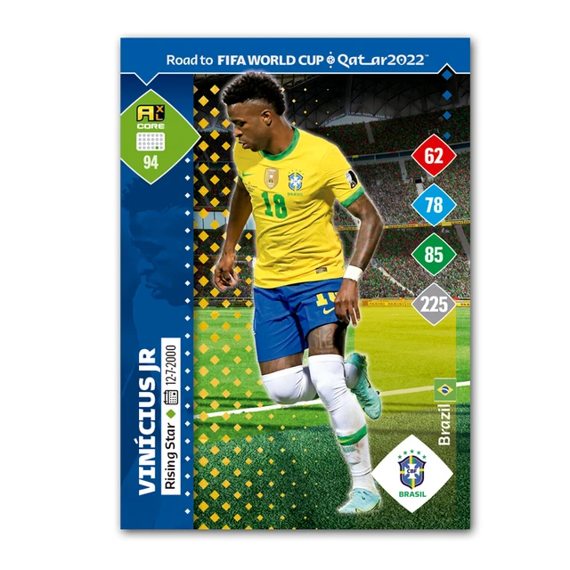 Brazil Team - 18 Players Stickers Set - Panini FIFA World Cup Qatar 2022