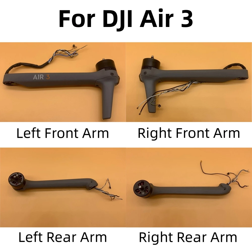

Запчасти для DJI Air 3 Передняя/задняя рука в сборе, запчасти для дрона, рука мотора, аксессуары для ремонта дрона, правая/левая рука дрона