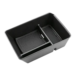Deluxe Armrest Storage Console Tray Organizer (Black)