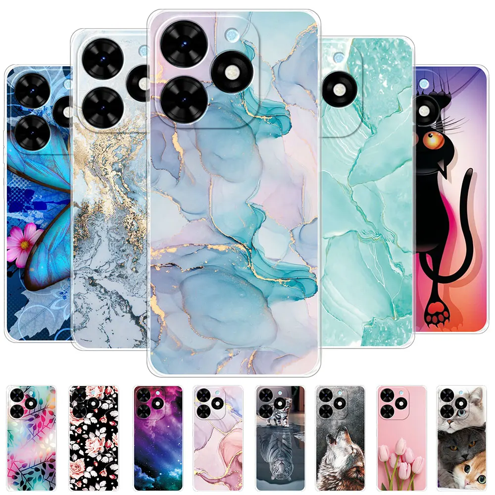 Per Tecno Spark 20 Pro Case Clear Soft Silicone Protect Cover Coque Per Tecno Spark 20C 10C Custodia Per Telefono Tecno Spark 10 Pro Funda