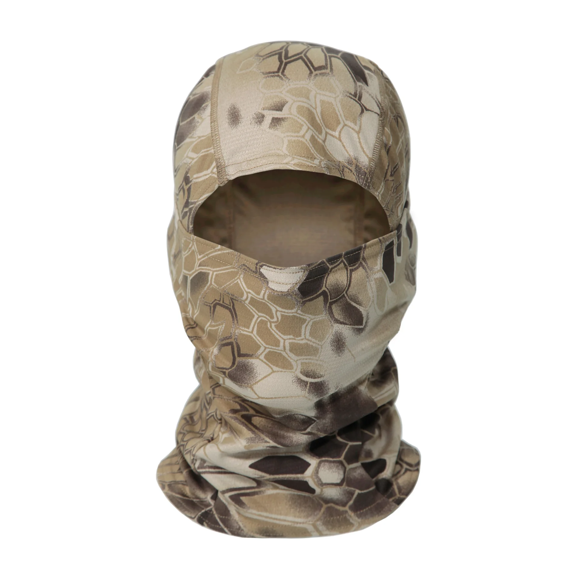 2PCS Camo Balaclava Fishing Full Face Cover Hood Tactical Full Face Mask  for Men