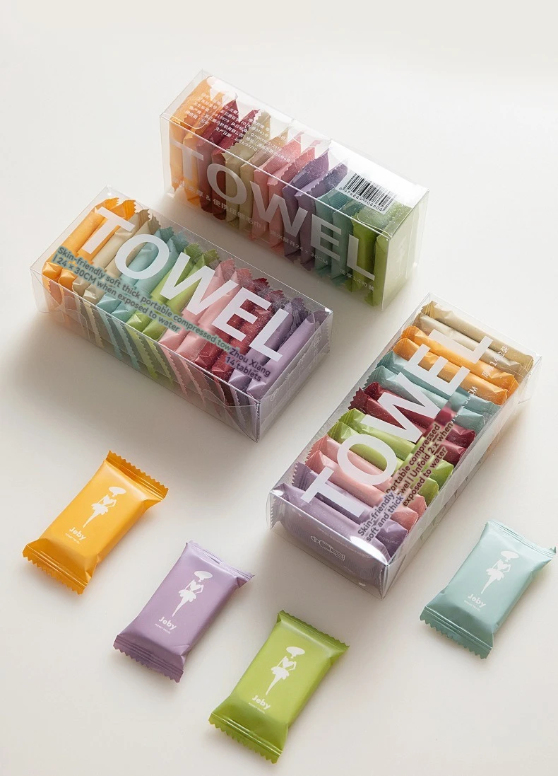 Description Picture 5 of itemOne-time Compressed Towel Washcloth Thickens the Cotton Bath Towel Travel Clean Face Independent Packing Portable Face Towel