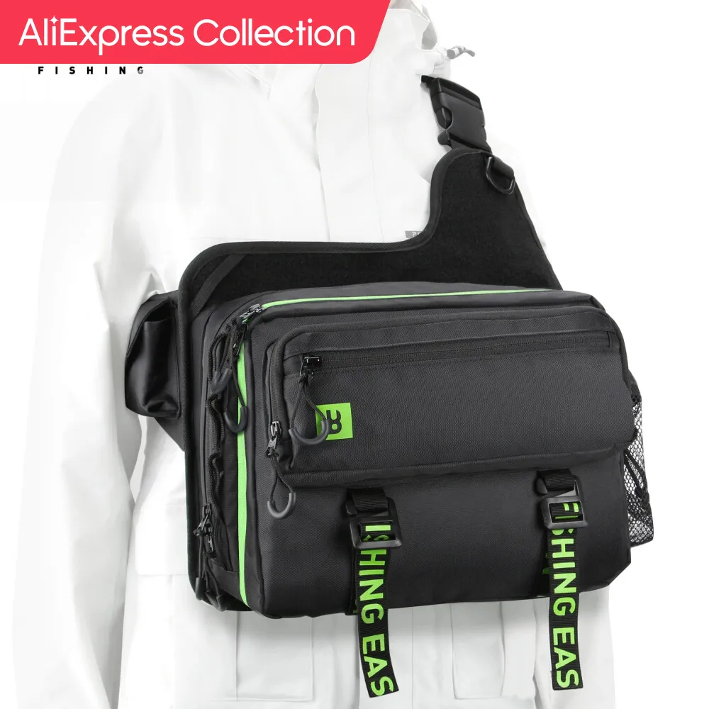 AliExpress 컬렉션 붐 낚시 IB1 낚시 가방, 대용량 태클 보관 가방, 대형 바다 담수 배낭, 잉어 낚시 