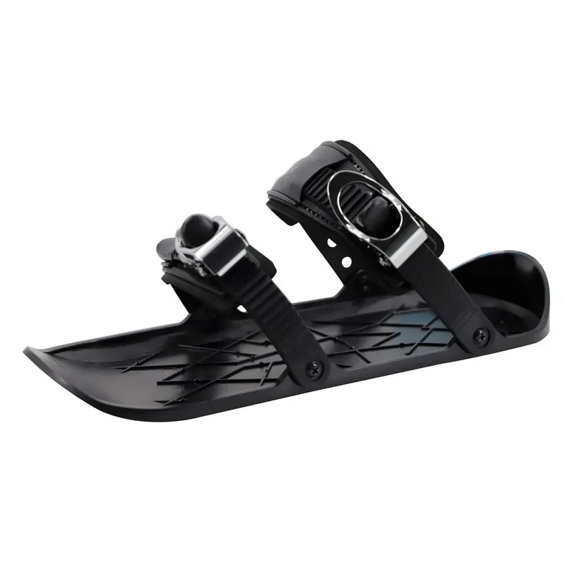 Short Ski Skates Skis Boots Skiboards Adjuatable Adults Short Shoe Snowblades Portable for Winter Outdoor Sports Snow Board
