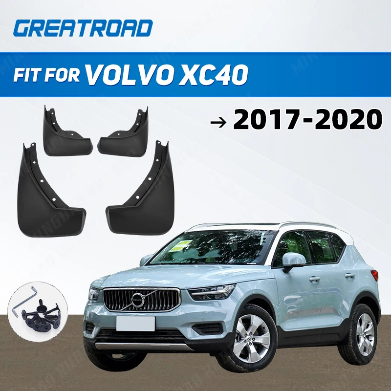 

4PCS Mudguards For Volvo XC40 2017 2018 2019 2020 Molded Mud Flaps Flaps Splash Guards Fender Car Mudflaps Front Rear