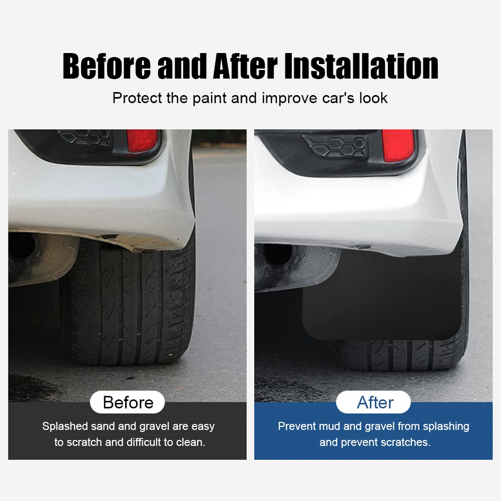 Universal Mud Flaps Splash Guard Car Front and Rear Wheels Mudflaps